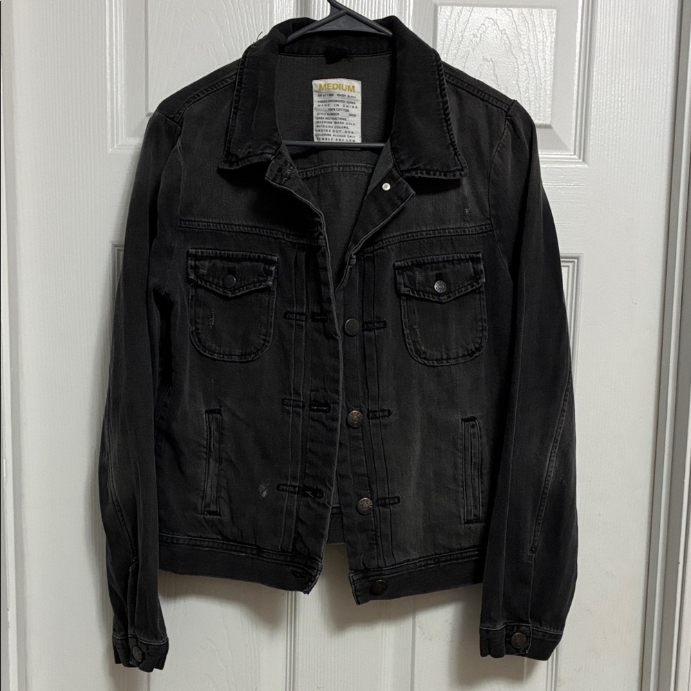 J. Crew Women's Black Jean Jacket
